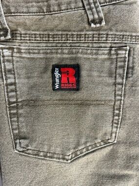Wrangler Riggs Workwear Pants 34x30 Carpenter Utility Canvas Distressed